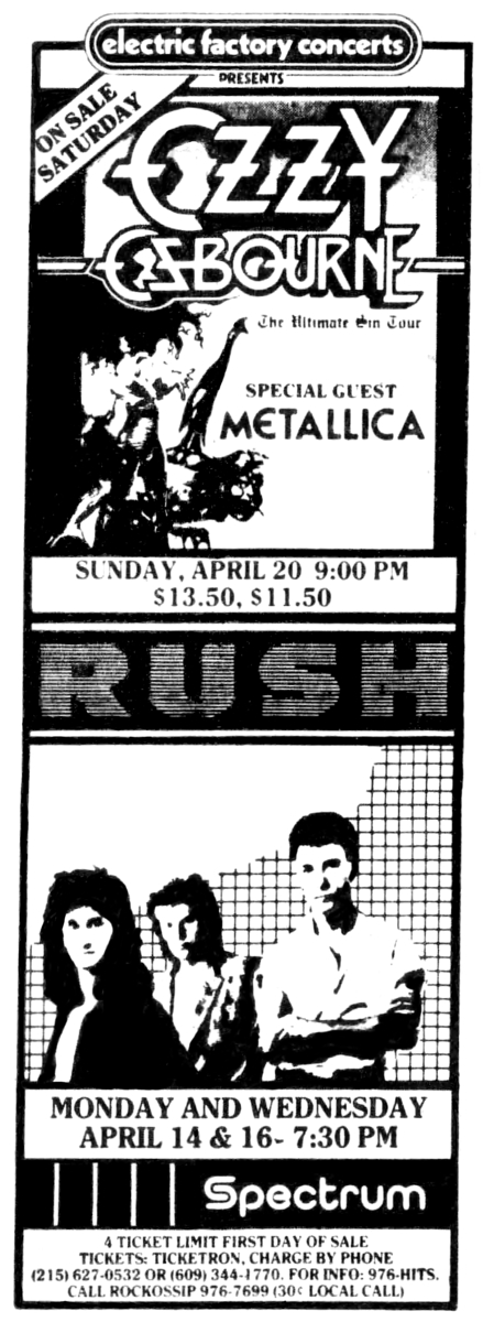 ozzy osbourne and metallica concert