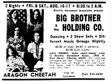 Janis Joplin / Big Brother And The Holding Company / The Hello People / The Nazz / Love Castle on Aug 16, 1968 [476-small]