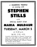 Stephen Stills / maria muldaur on Mar 5, 1974 [480-small]