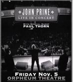 tags: John Prine, Wichita, Kansas, United States, Gig Poster, The Orpheum - John Prine  / Paul Thorn on Nov 5, 2010 [540-small]