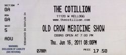 tags: Old Crow Medicine Show, Wichita, Kansas, United States, Ticket, The Cotillion - Old Crow Medicine Show on Jun 16, 2011 [542-small]