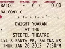 tags: Dwight Yoakam, Salina, Kansas, United States, Ticket, The Stiefel Theatre - Dwight Yoakam on Jan 26, 2012 [546-small]