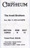 tags: The Avett Brothers, Wichita, Kansas, United States, Ticket, The Orpheum - The Avett Brothers on Mar 11, 2012 [548-small]