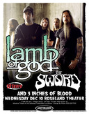 Lamb Of God / The Sword / 3 Inches Of Blood on Dec 10, 2008 [551-small]