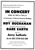 Roy Buchanan / Rare Earth / James Cotton Blues Band on Apr 24, 1976 [569-small]