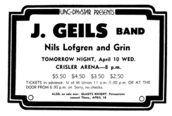 J. Geils Band / Grin on Apr 10, 1974 [580-small]