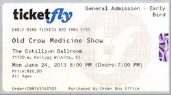 tags: Old Crow Medicine Show, Wichita, Kansas, United States, Ticket, The Cotillion - Old Crow Medicine Show on Jun 24, 2013 [955-small]