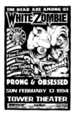 White Zombie / Prong / The Obsessed on Feb 13, 1994 [032-small]
