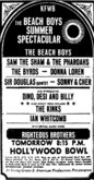 The Beach Boys / The Righteous Brothers / Dino / Desi & Billy / The Byrds / Sam The Sham & The Pharaohs / Sonny and Cher / Sir Douglas Quintet / The Kinks / Ian Whitcomb / Donna Loren / Liverpool Five on Jul 3, 1965 [080-small]