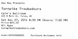tags: Turnpike Troubadours, Tulsa, Oklahoma, United States, Ticket, Cain's Ballroom - Turnpike Troubadours / Hayes Carll on Dec 27, 2014 [471-small]