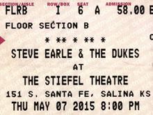 tags: Steve Earle & The Dukes  , Salina, Kansas, United States, Ticket, The Stiefel Theatre - Steve Earle & The Dukes   on May 7, 2015 [550-small]