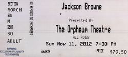 tags: Jackson Browne, Wichita, Kansas, United States, Ticket, The Orpheum - Jackson Browne on Nov 11, 2012 [570-small]