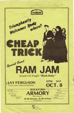 Cheap Trick / Ram Jam / Jay Ferguson on Oct 8, 1977 [708-small]