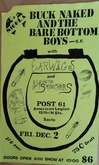 Buck Naked and The Bare Bottom Boys / Earwigs / Lip and The Smoochers on Dec 2, 1988 [711-small]