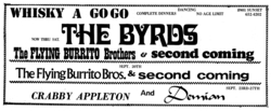 The Byrds / The Flying Burrito Brothers / Second Coming on Sep 18, 1970 [732-small]