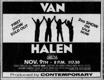 Van Halen / Bachman-Turner Overdrive on Nov 9, 1988 [813-small]