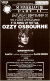 Ozzy Osbourne / Queensrÿche / Raven / Gang Green on Sep 20, 1986 [832-small]