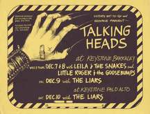 Talking Heads / Leila & The Snakes / Little Roger & The Goosebumps on Dec 7, 1977 [853-small]