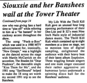 Siouxsie & The Banshees / My Life With the Thrill Kill Kult on Nov 29, 1991 [920-small]