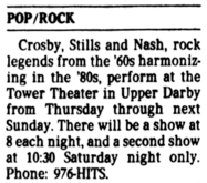 Crosby, Stills & Nash on Jan 15, 1987 [935-small]