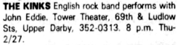 The Kinks / John Eddie on Feb 26, 1987 [943-small]