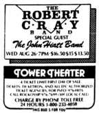 Robert Cray / John Hiatt on Aug 26, 1987 [094-small]