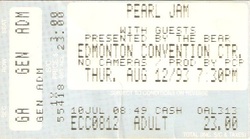 Pearl Jam / Cadillac Tramps on Aug 12, 1993 [322-small]