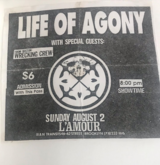 Life Of Agony / Wrecking Crew on Aug 2, 1992 [404-small]
