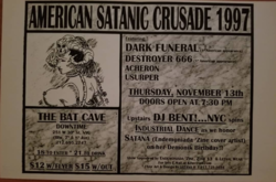 Dark Funeral / Usurper / December Wolves / Hemlock / Divine SIlence on Nov 13, 1997 [422-small]