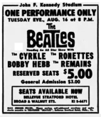 The Beatles / The Cyrkle / The Ronettes / Bobby Hebb / The Remains on Aug 16, 1966 [426-small]