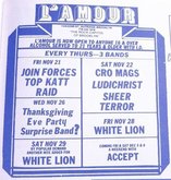 Cro-Mags / Sheer Terror / Ludichrist on Nov 22, 1986 [498-small]