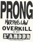 Overkill / Murphy's Law / Prong on Dec 9, 1988 [521-small]