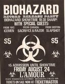 Biohazard / THE ICEMEN / Sacrifice / Razor / Slapshot on Aug 24, 1990 [528-small]