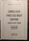 Canned Heat / Three Dog Night / Santana / Sha Na Na on Aug 1, 1969 [667-small]