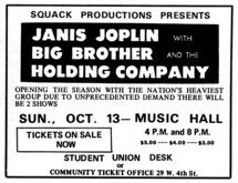 Janis Joplin / Big Brother and the Holding Company on Oct 13, 1968 [177-small]