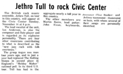 Jethro Tull / Curved Air on Nov 14, 1971 [196-small]
