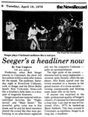 Bob Seger & The Silver Bullet Band / The Sweet on Apr 15, 1978 [204-small]