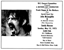Frank Zappa / mahavishnu orchestra / Sanda Nassan on May 13, 1973 [206-small]