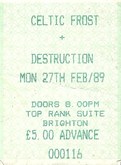 Celtic Frost / Destruction on Feb 27, 1989 [320-small]