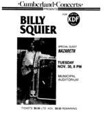 Billy Squier / Nazareth on Nov 30, 1982 [438-small]