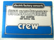 Foghat / The Outlaws / Max Webster on Nov 16, 1980 [546-small]