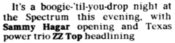 ZZ Top / Sammy Hagar on Jul 22, 1983 [561-small]
