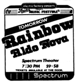 Rainbow / Aldo Nova on Nov 12, 1983 [696-small]