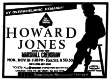 Howard Jones / Marshall Crenshaw on Nov 18, 1985 [907-small]