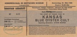 Blue Öyster Cult / Steve Morse / Kansas on Mar 30, 1989 [213-small]