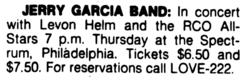 Jerry Garcia Band / Levon Helm & The RCO All Stars on Mar 16, 1978 [175-small]