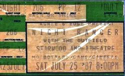 Night Ranger / The Outfield  on Jul 25, 1987 [218-small]