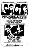 Psychedelic Furs / Dream Syndicate on Nov 20, 1982 [551-small]