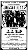Uriah Heep / ZZ Top / Tucky Buzzard on Sep 18, 1973 [599-small]