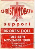 Christian Death / Creaming Jesus on Nov 28, 1989 [655-small]
